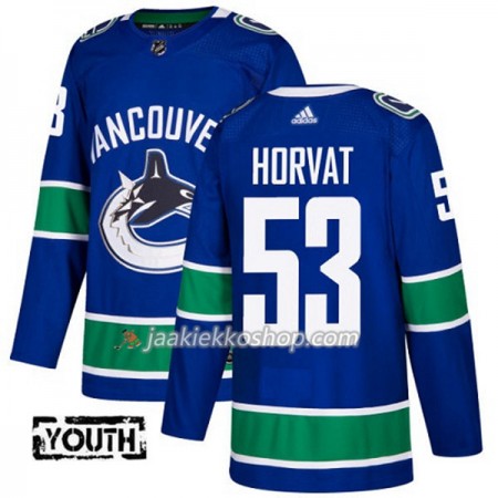 Lapsille NHL Vancouver Canucks Pelipaita Bo Horvat 53 Adidas 2017-2018 Sininen Authentic